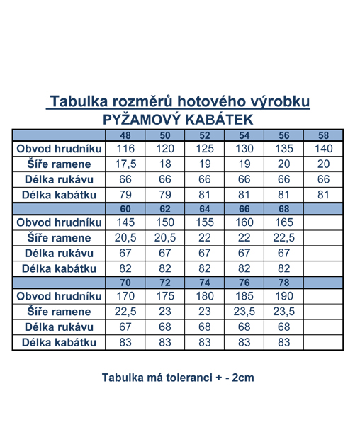 Pyžamový kabátek